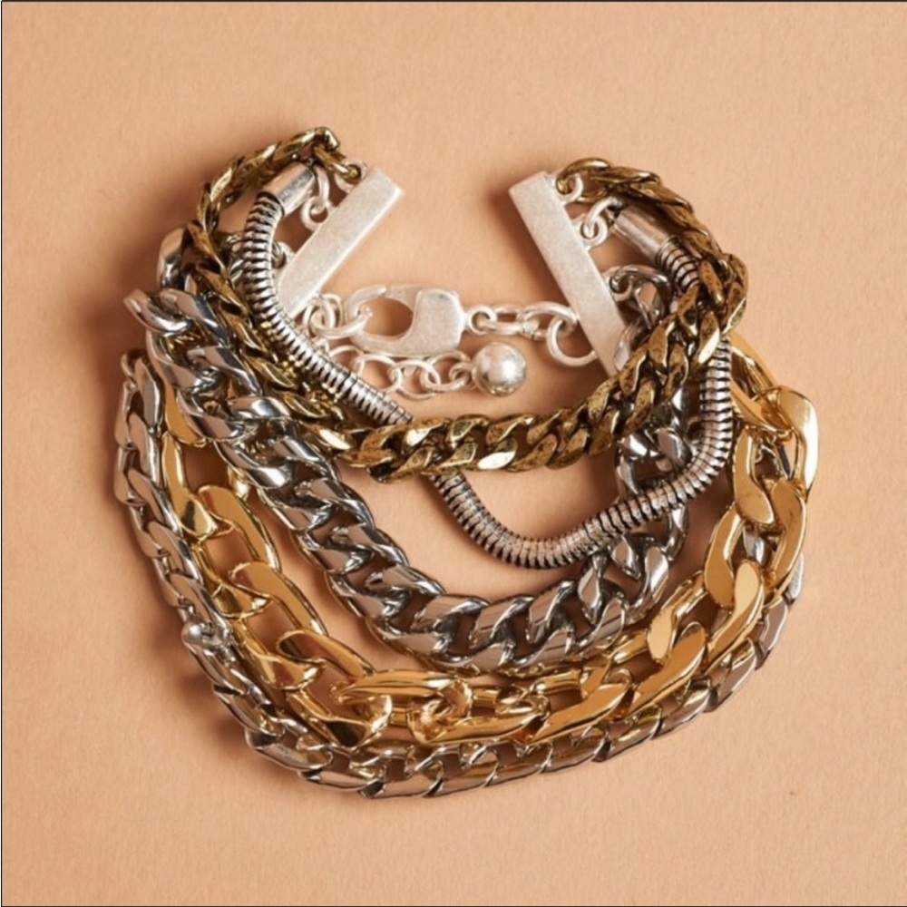Chain cuff bracelet - Picture 2 of 4